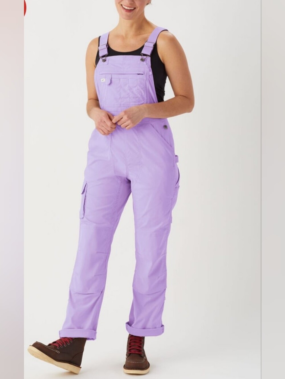 Duluth Trading Co | Lilac GARDEN HEIRLOOM OVERALLS, Sz XS X 31 - Picture 4 of 6